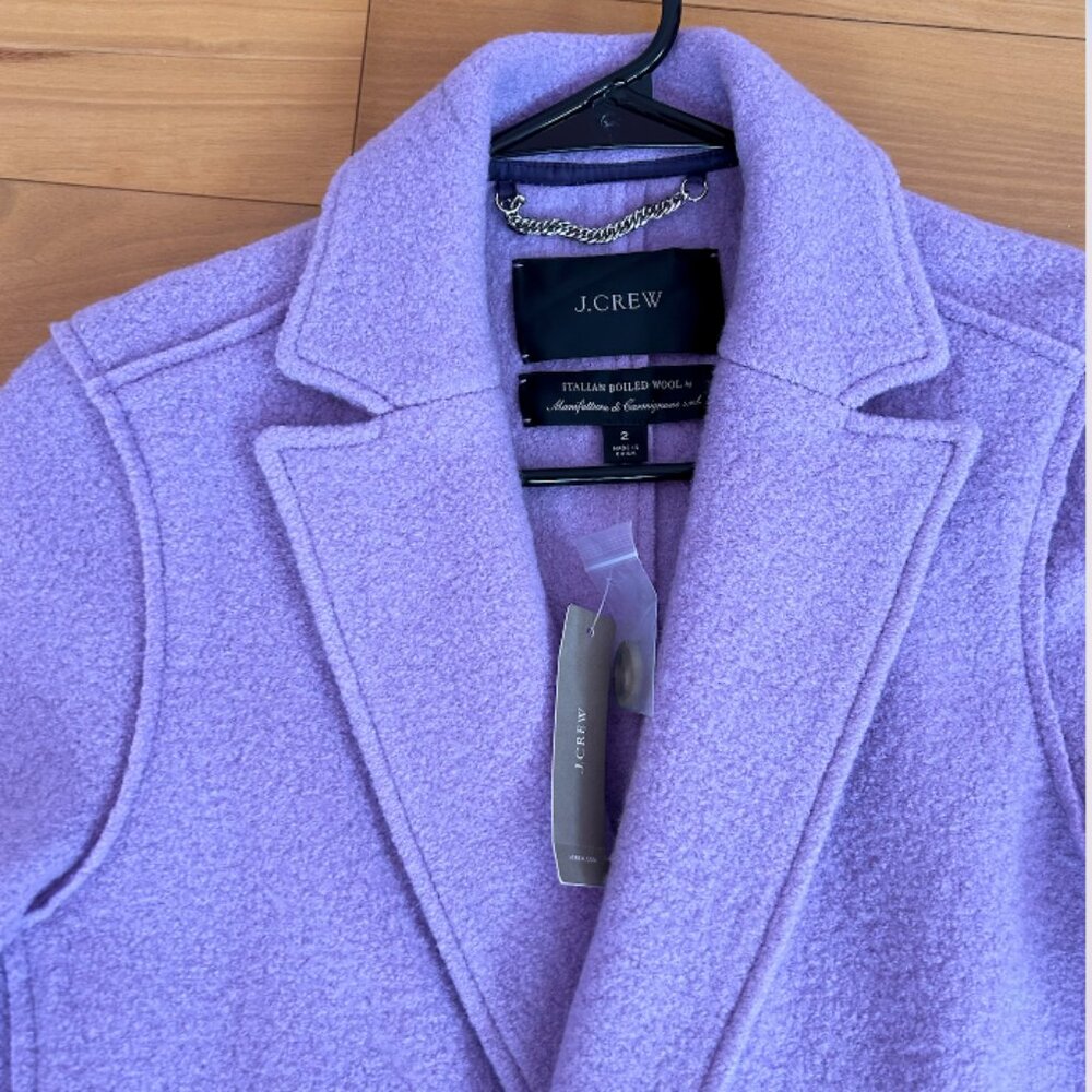 Stunning Lavendar J Crew Coat -- Tags Attached - Picture 2 of 6